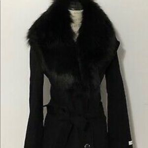 Women’s Faux Fur Collar maxi coat